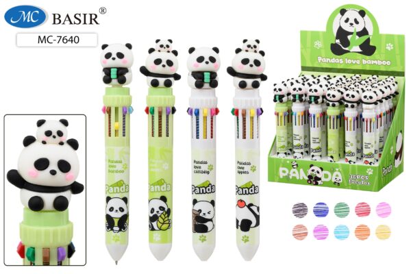 Авторучка 10-и цветная «ПАНДА» (МС-7640) 1