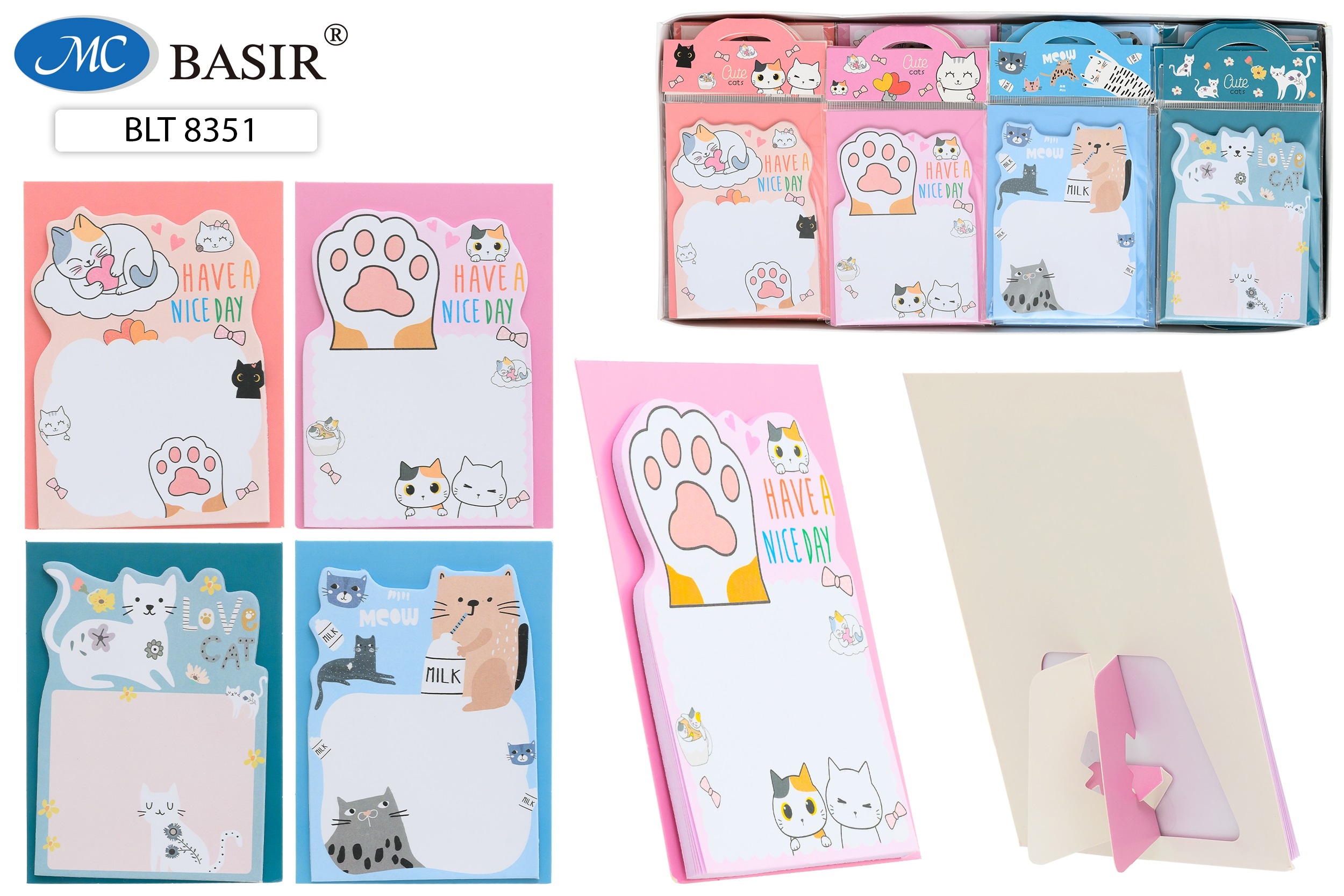 Блок для записей «КОШКИ» (с липким слоем) МС-7498/BLT8351 1 Блок для записей «КОШКИ» (с липким слоем) МС-7498/BLT8351 1