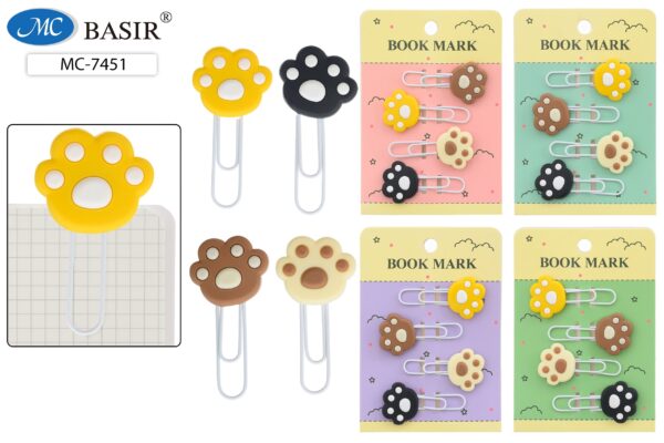Закладки-скрепки «ЛАПКИ» (набор 4 шт.) МС-7451 1