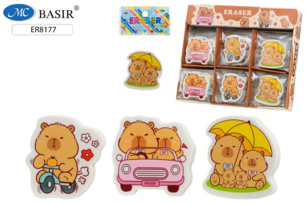 Ластик "КАПИБАРА" в индивидуальной упаковке. (ER-8177) 1