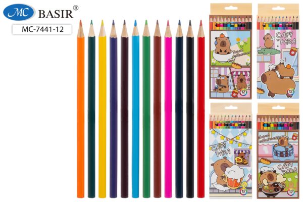 Набор цветных карандашей «КАПИБАРА» (12 шт.) МС-7441-12 1