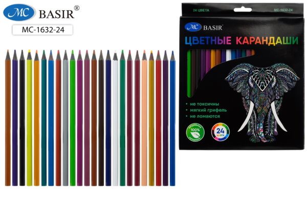 Набор цветных карандашей «СЛОН», 24 цв. (МС-1632-24) 1