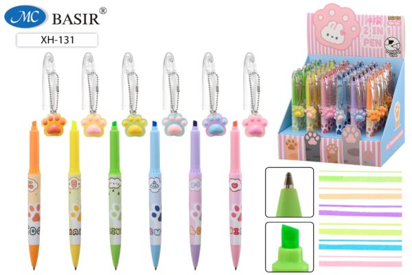 Ручка 2 в 1 детская «Лапки Duo Pen» XH-131 1