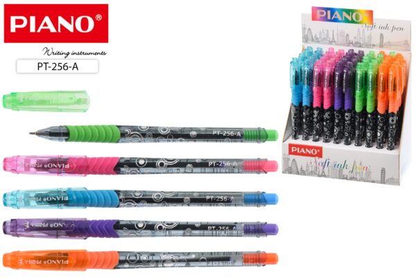 Шариковая ручка на масляной основе, "Piano",цвет чернил-синий 0.7 mm. (PT-256-A ) 1