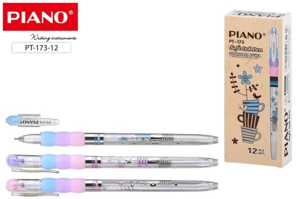 Шариковая ручка на масляной основе цвет чернил-синий,0,5mm/0.7mm. (PT-173-12) 1