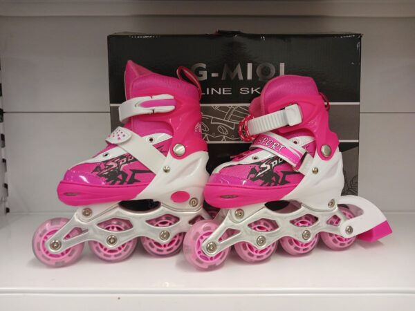 Роликовые коньки раздвижные, размер S, цвет Розовый 1