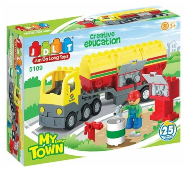 Конструктор "Бензовоз на заправке", 25 деталей, 5109 1