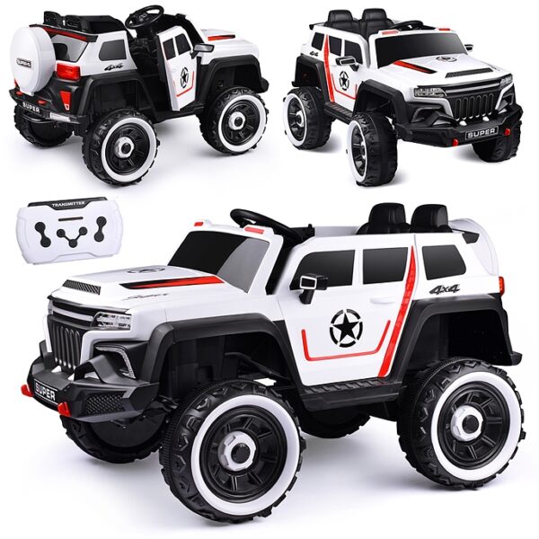 Электромобиль "Бархан" с полным приводом, белый 1