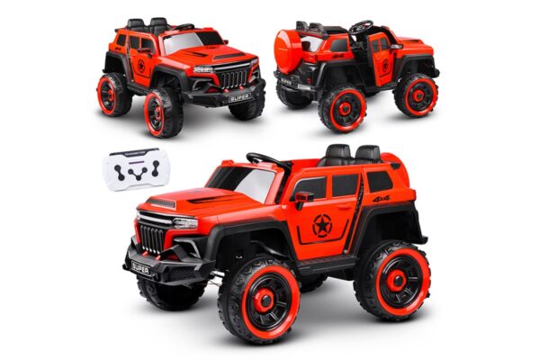 Электромобиль "Бархан" с полным приводом, красный 1