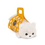 Кот Барсик в сумке белый, 35 см 1