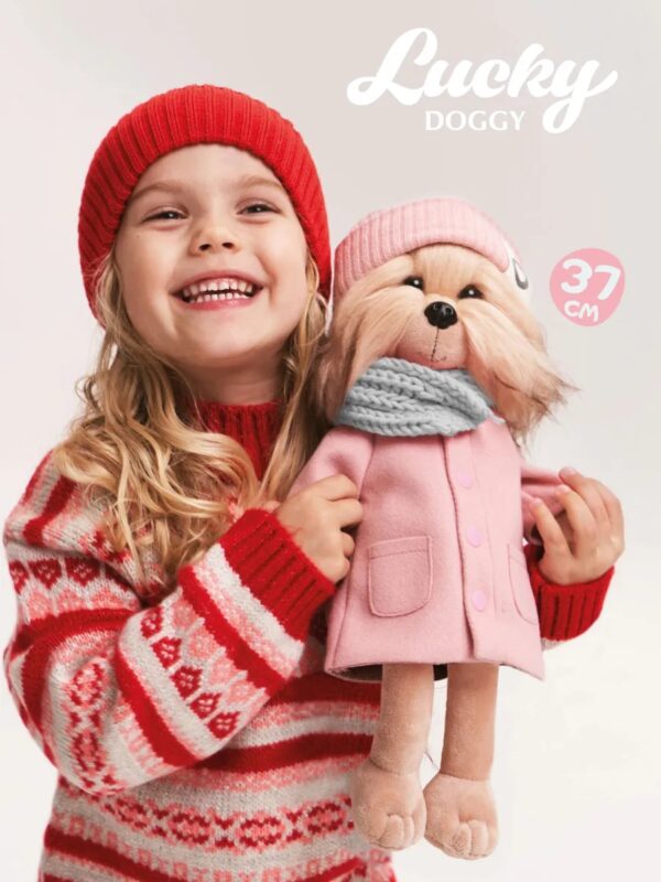 Собачка Lucky Yoyo: Розовое пальто С каркасом 2