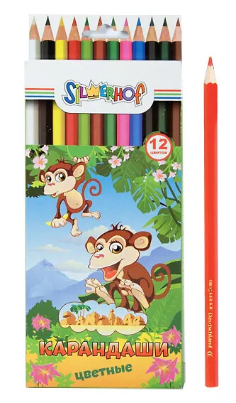 Карандаши 12 цв Silwerhof "Zanzibar" 1