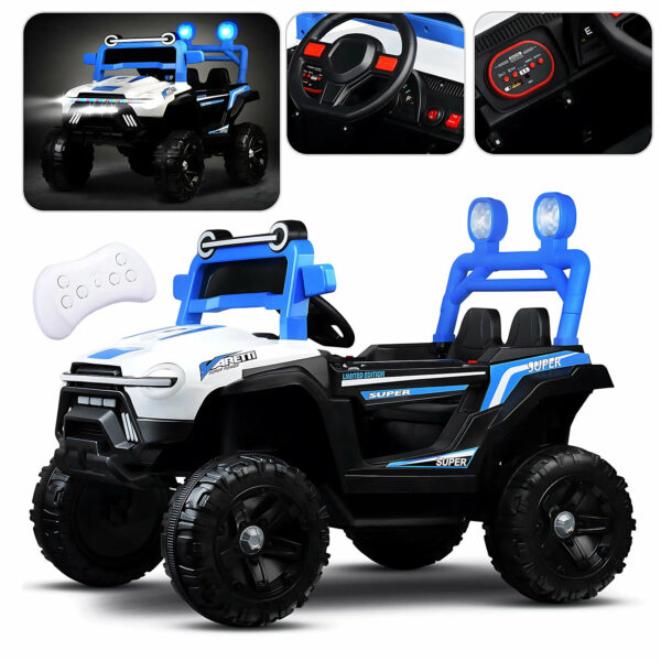 Электромобиль "Дорожный патруль" на аккумуляторе, цвет синий, U014091Y 1