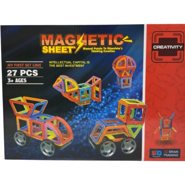 Магнитный констуктор, 27 эл., в коробке LT3004 1