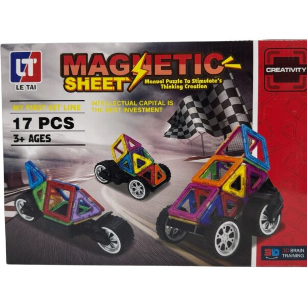 Магнитный конструктор, 17 эл. в коробке LT3007 1