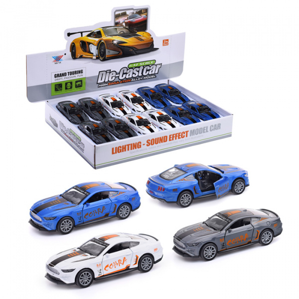 Машина металл "Кобра" (свет, звук) в коробке K174B13 1