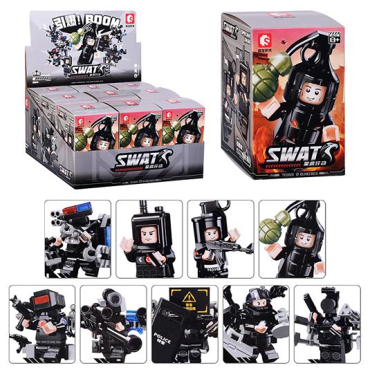 Конструктор пластмассовый "Операция Black Hawk" в коробке 703101(1-9) 1