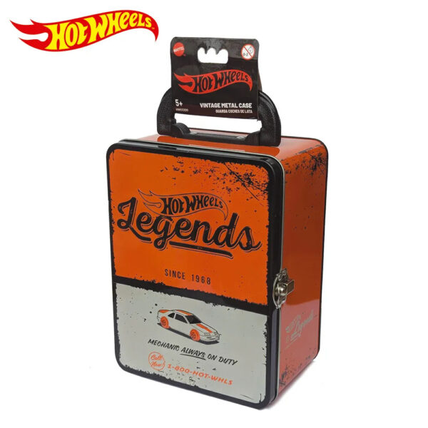 Портативный кейс для хранения 18 машинок Hot Wheels - коллекция Vintage (цвет: оранжевый), HWCC22O 1