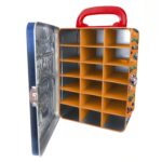 Портативный кейс для хранения 18 машинок Hot Wheels, цвет: сине-оранжевый, HWCC2 2