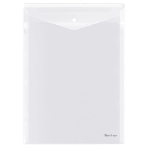 Папка-конверт на кнопке прозрачная Berlingo 1
