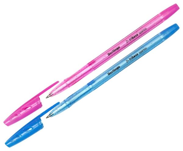 Ручка шариковая синяя Berlingo Tribase sparkle 1