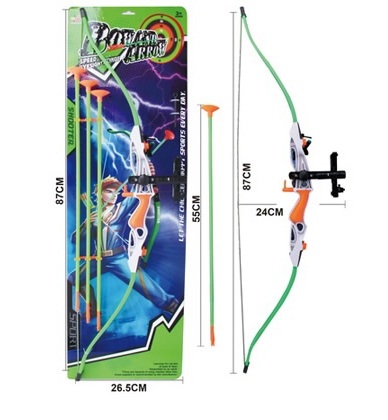 Игровой набор "Лук со стрелами 6511" с лазерным прицелом в коробке. 1