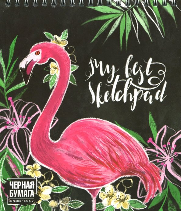 Блокнот для эскизов 30л.,Фламинго 1