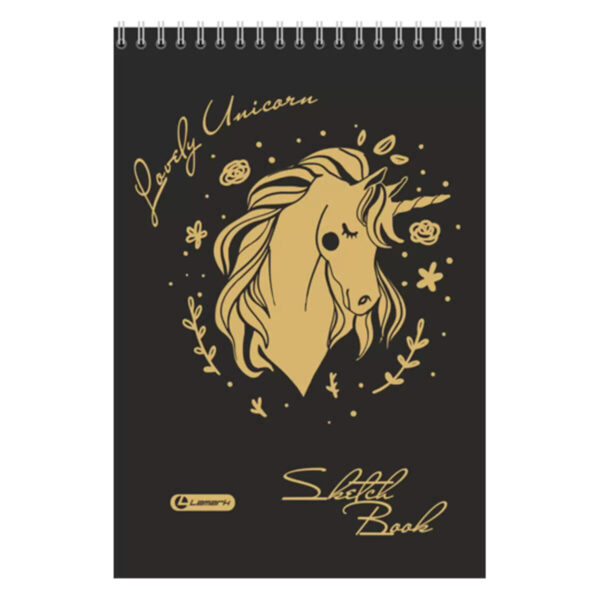 Блокнот для эскизов 30л., Единорог 1
