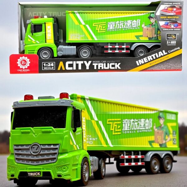 Машина "ТрансКонтинент" на батарейках. в коробке (арт.ZH814-1) 1