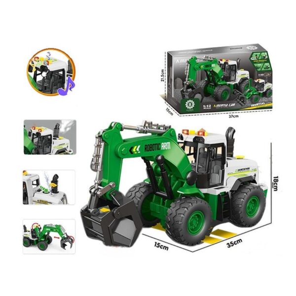 Трактор "Строитель" на батарейках, в коробке (арт.ZH815-2) 1