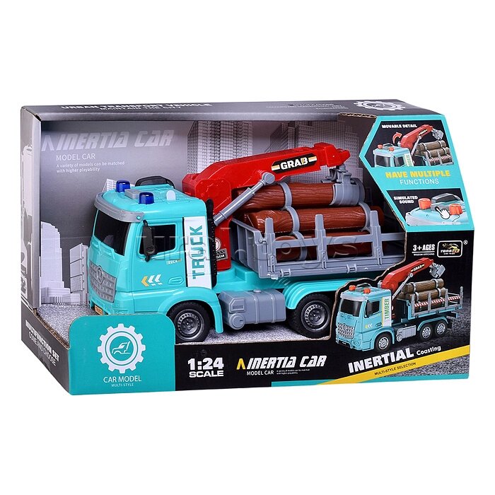 Машина "Лесовоз" на батарейках, в коробке (арт.ZH814-24) 1 Машина "Лесовоз" на батарейках, в коробке (арт.ZH814-24) 1