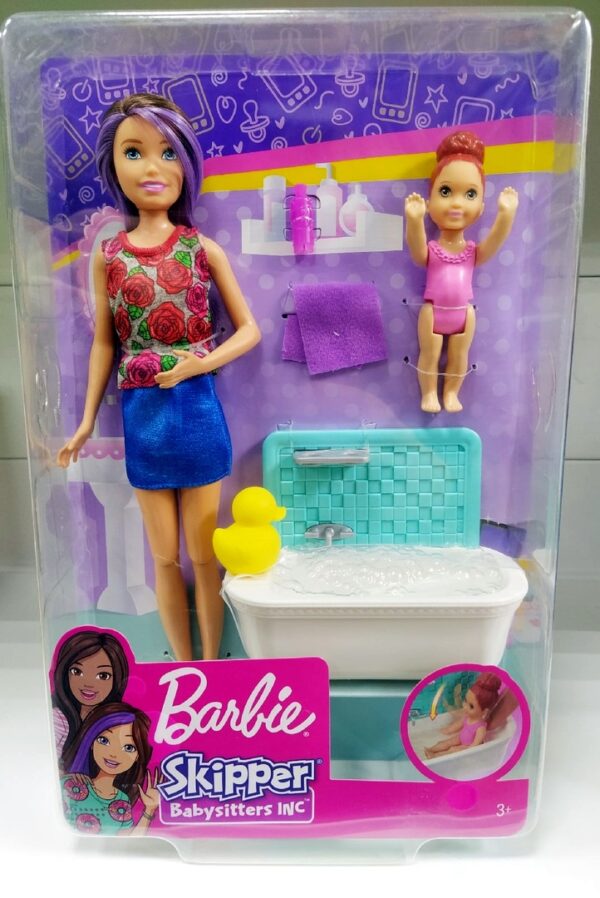 Набор кукол "Barbie Skipper Babysitters GN10" в коробке (оригинал). 1