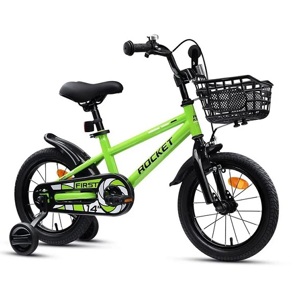 Велосипед 14" Rocket First, цвет зеленый 1