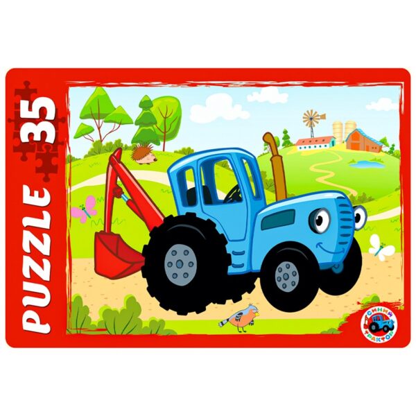 Макси-пазлы 35 "Синий трактор" №5 ПУ35-1777 1
