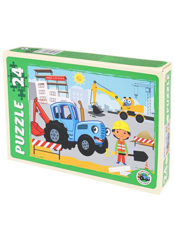 Макси-пазлы 24 "Синий трактор" №6 ПУ24-1776 1