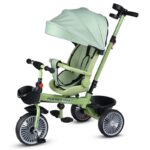 Велосипед трёхколёсный с родительской ручкой Rocket MLX-510-PS, зеленый 1