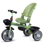 Велосипед трёхколёсный с родительской ручкой Rocket MLX-510-PS, зеленый 4