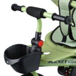 Велосипед трёхколёсный с родительской ручкой Rocket MLX-510-PS, зеленый 5