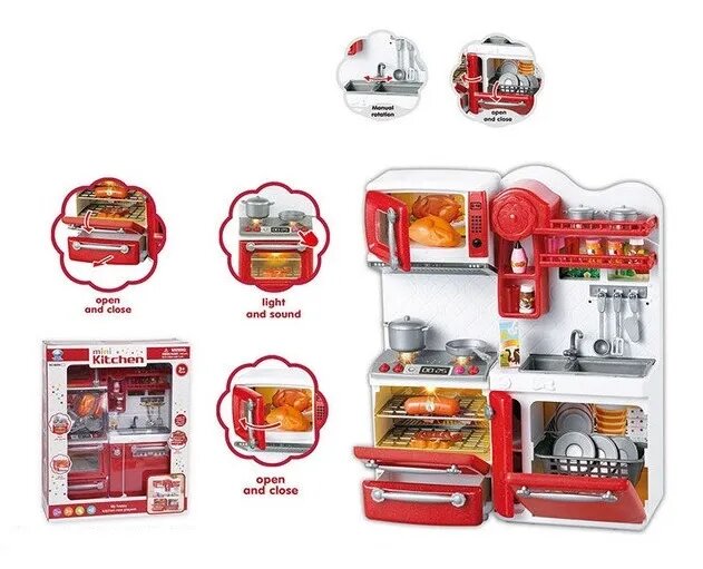 Набор кукольной мебели с аксессуарами "Mini Kitchen 66080" в коробке. 1 Набор кукольной мебели с аксессуарами "Mini Kitchen 66080" в коробке. 1