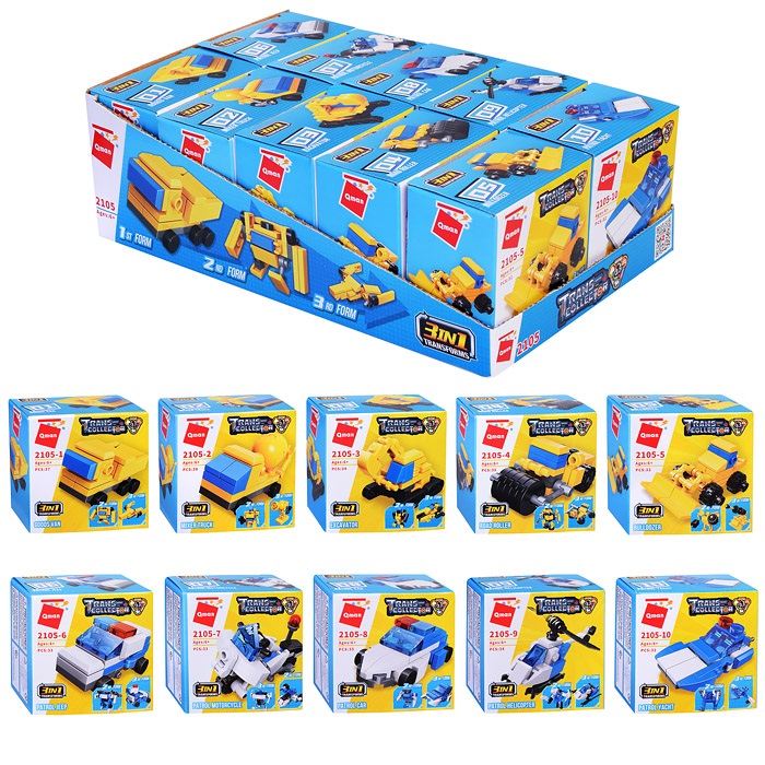 Конструктор "Строительный транспорт" в ассортименте 1 Конструктор "Строительный транспорт" в ассортименте 1