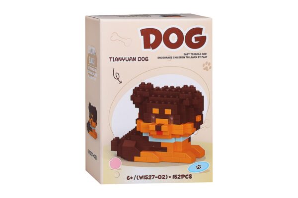 3Д-конструктор "Собака" (152 дет.) в коробке 1