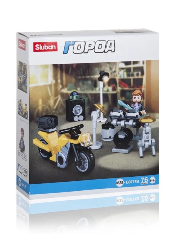 Конструктор "Мотоцикл"  (76 дет) 1