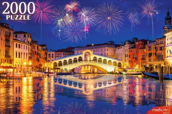 Пазлы 2000 "Салют в Венеции" 1
