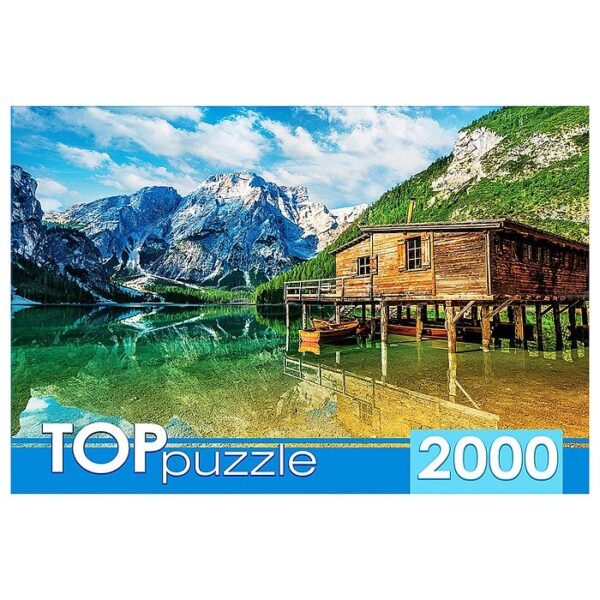 Пазлы 2000 TOPpuzzle "Италия. Летнее озеро Брайес" 1