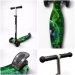 Самокат 3-х колесный S00225, принт "Змея" 5