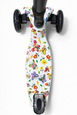 Самокат 3-х колесный складной S00098, принт "Бабочки" 2