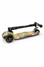 Самокат 3-х колесный складной S00098, принт "Покемоны" 4