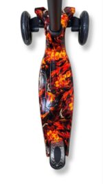 Самокат 3-х колесный S00225, принт "Огненный дракон" 2