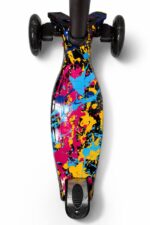 Самокат 3-х колесный S00225, принт "Краски" 2