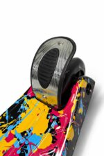 Самокат 3-х колесный S00225, принт "Краски" 3